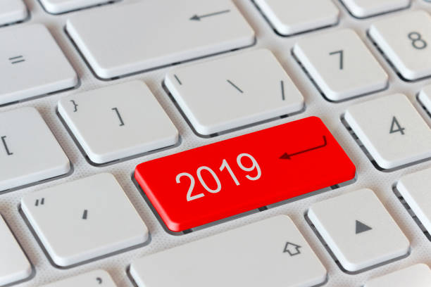 istock on the keyboard is a red button with the number 2019 1061054456