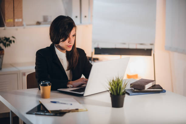 istock Businesswoman working in her office 1061059180