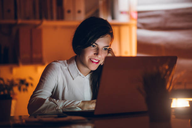 istock Businesswoman working in her office 1061060634