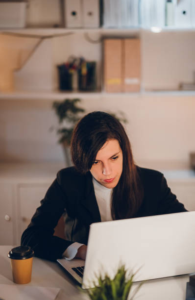 istock Businesswoman working in her office 1061060704