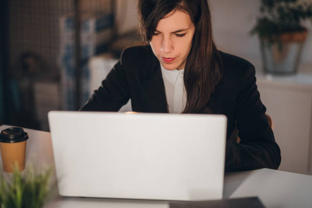istock Businesswoman working in her office 1061060880