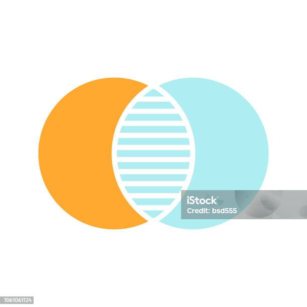 Discrete Maths Icon Stock Illustration - Download Image Now - Circle, Multi-Layered Effect, Two Objects