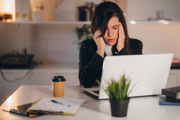istock Businesswoman working in her office 1061062512