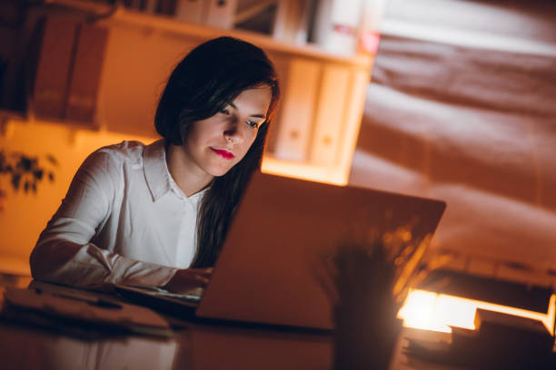 istock Businesswoman working in her office 1061062712