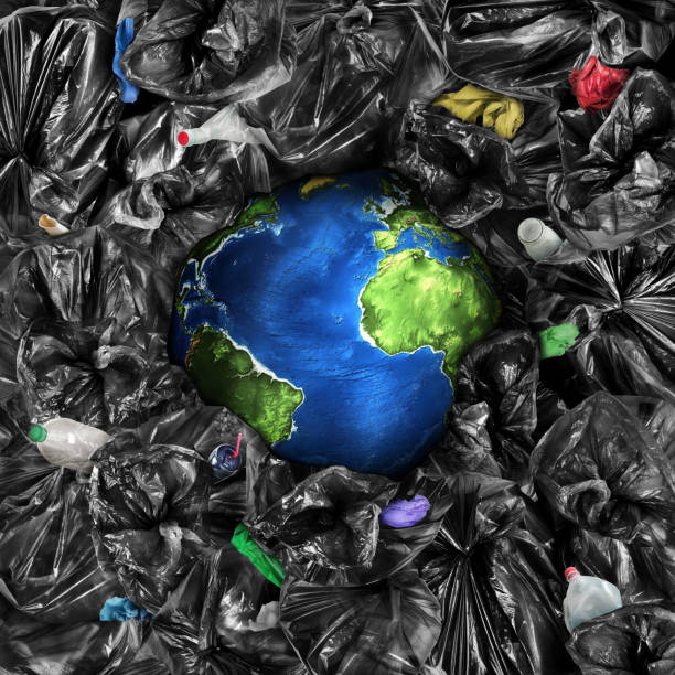 istock Eco concept. The planet is drowning in the garbage. Recycling. Save the planet. 1061068100