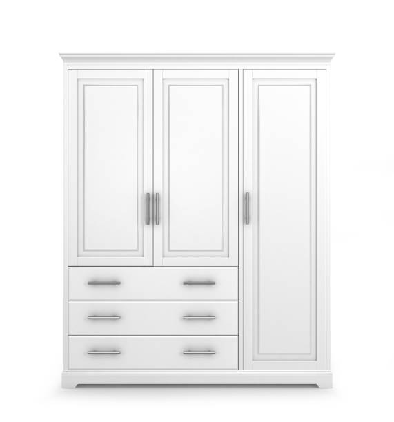 istock White cabinet isolated on white background. 3d illustration 1061069540