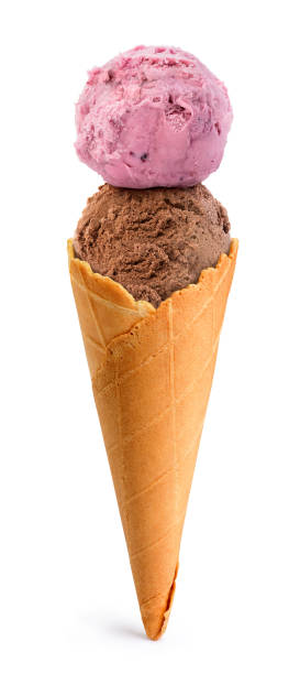 istock two scoops of ice cream in a waffle 1061069554