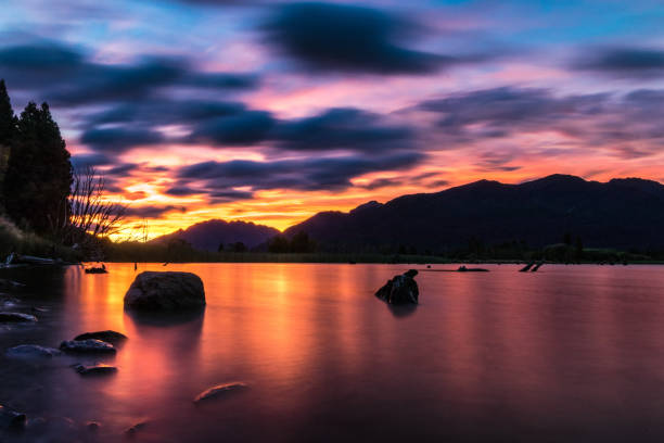 istock Picturesque sunset sky above bay 1061073868