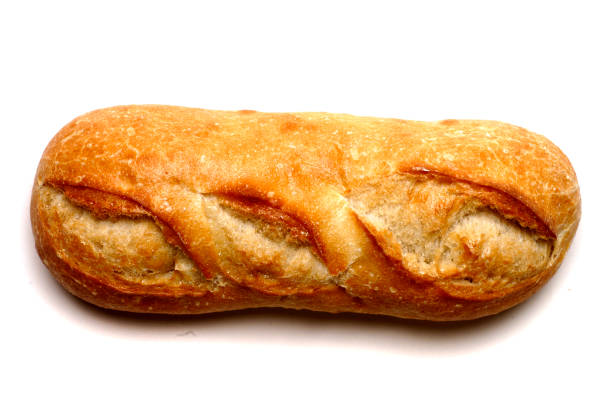 istock Baguette French Bread on White Background 1061081156