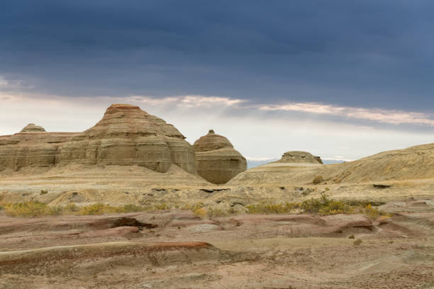 istock beautiful xinjiang ghost city 1061089642
