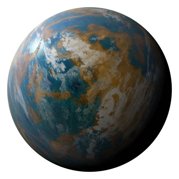 istock Fantasy planet illustration isolated on white background 1061097320