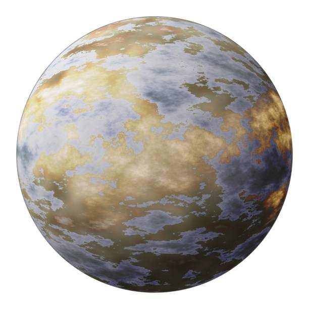 istock Fantasy planet illustration isolated on white background 1061097524