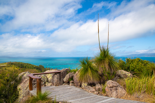 Hamilton island in North Qld lookout