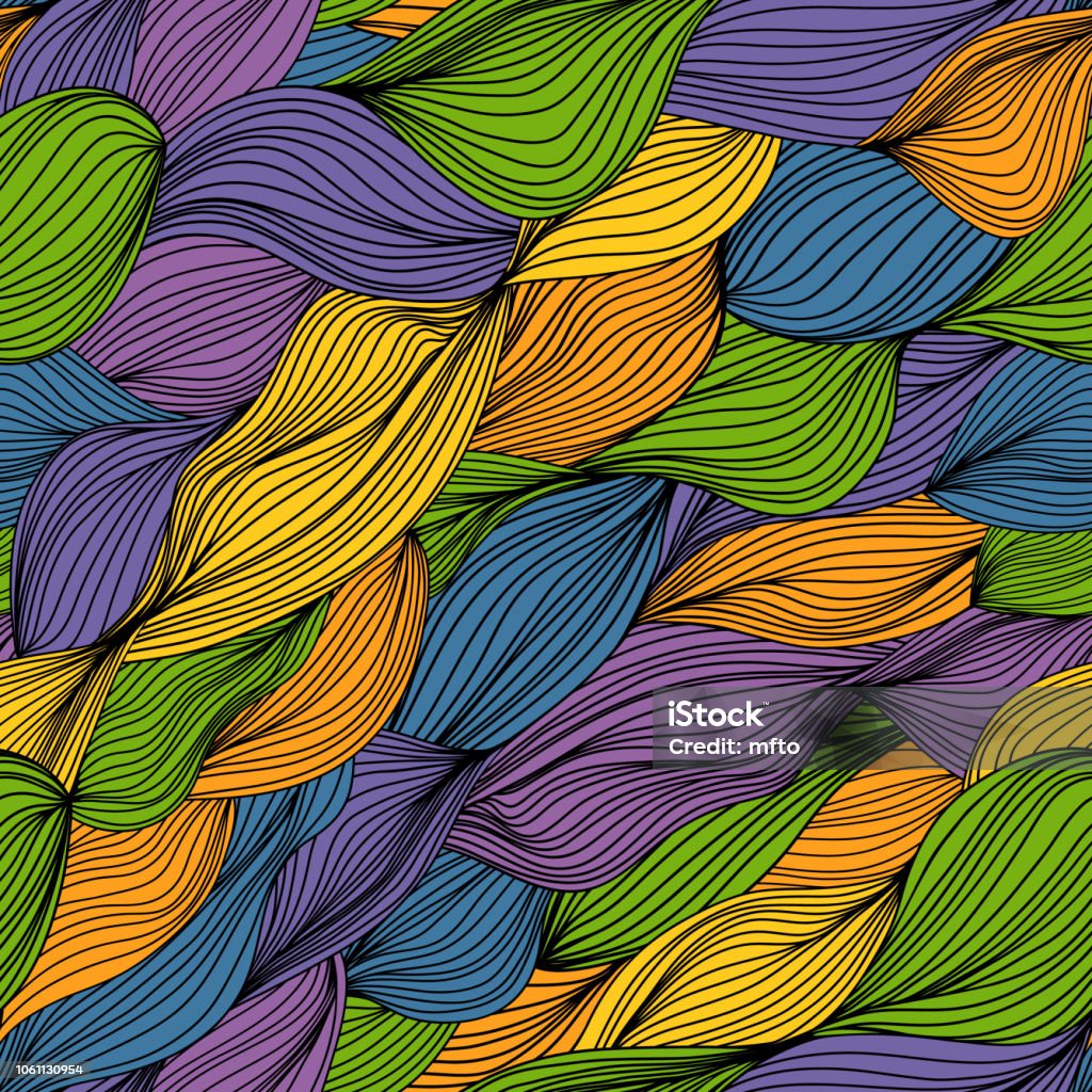 Multi Pattern Drawimg Seamless Multi Colored Pattern Stock Illustration - Download Image Now ...