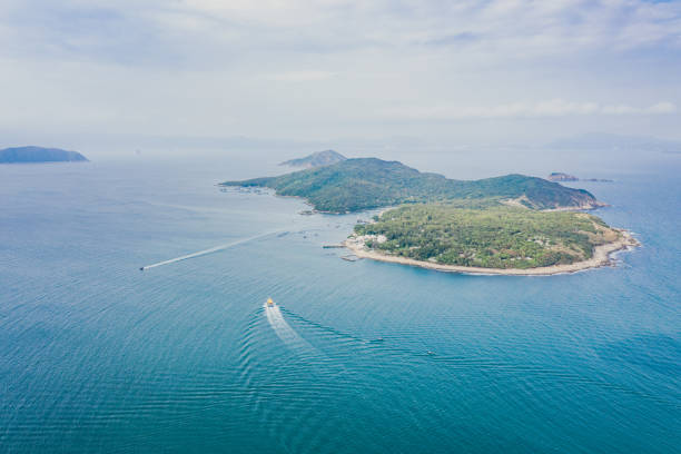 istock Coastline, Ferry, Countryside in Sai Kung 1061132136