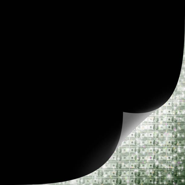 istock Conceptual finance image of empty page curl over one hundred dollar bill 1061133424