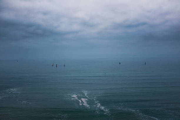 istock Sailing Boats In The Pacific Ocean, Viewed From Lima, Peru 1061135968