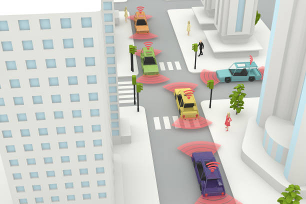 istock Autonomous, Self Driving, Driverless, Connected Car, Smart City Concept 1061149692