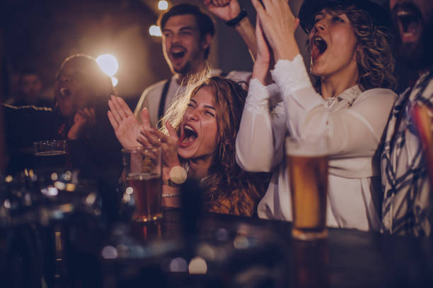 istock Cheerful friends in pub 1061151928