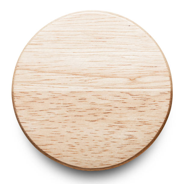 istock Wooden plate isolated on white background. 1061163310