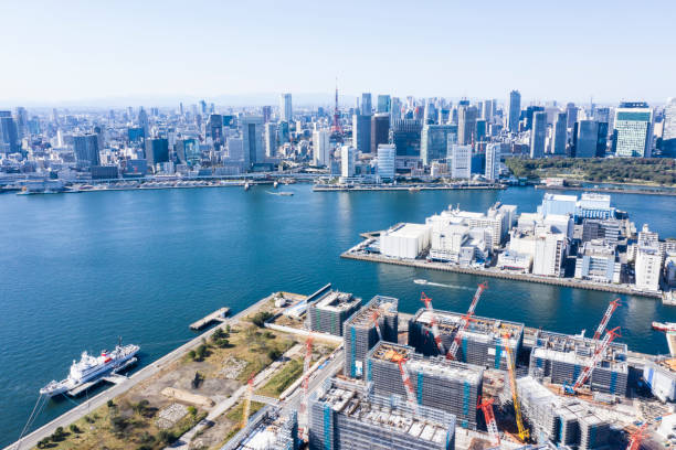 istock Aerial shooting of building construction site. 1061163486