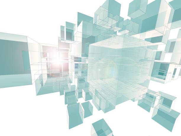 istock abstract cubic space, 3-D illustration in a metaphor on nanotechnology, science and engineering 1061166978