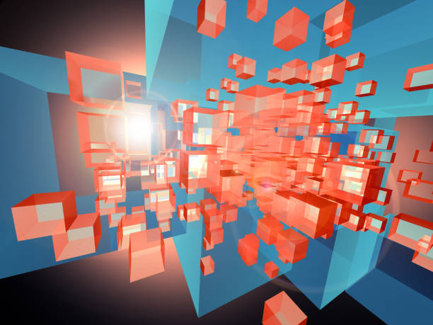 istock abstract cubic space, 3-D illustration in a metaphor on nanotechnology, science and engineering 1061167110