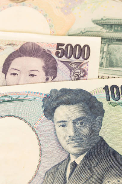 istock Japanese money yen banknote close-up 1061169842
