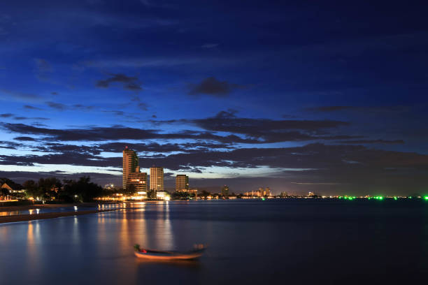 istock Hua Hin beach at twilight 1061170034