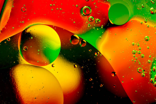 istock Scientific image of cell membrane. Macro up of liquid substances. Abstract molecule atom sctructure. Water bubbles. Macro shot of air or molecule. Biology, physics or chemistry abstract background. 1061172460