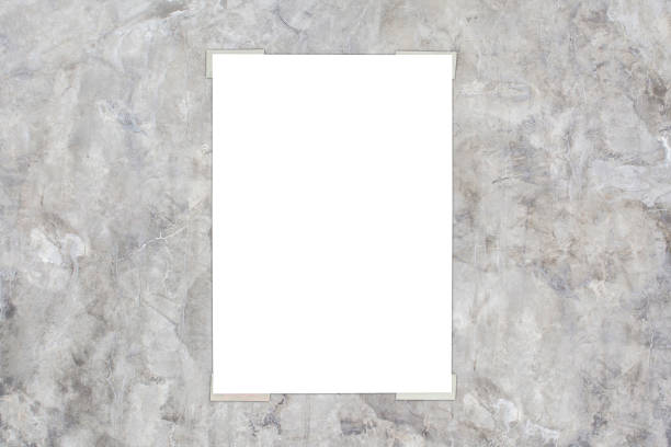 istock white paper with gray polished concrete wall background 1061173084