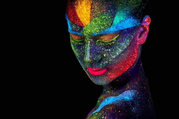 istock Close up UV abstract portrait 1061183182