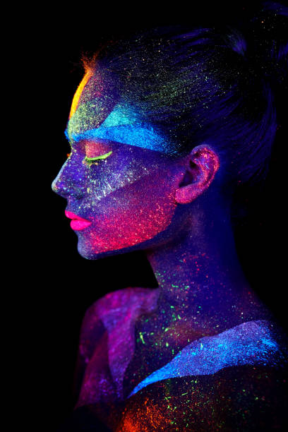 istock Close up UV abstract portrait 1061183184