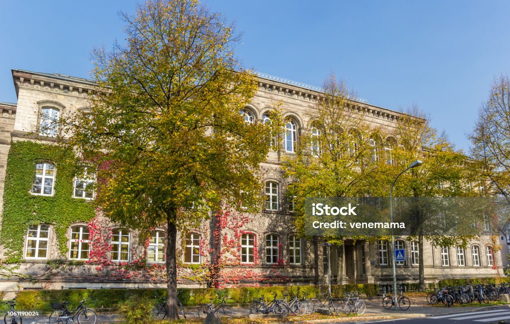 School Building Of The Max Planck Gymnasium In Gottingen Germany Stock