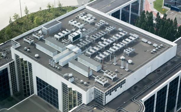istock Air conditioning on top of a building 1061190094