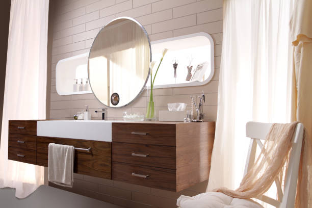 istock perspective of modern sink counter 1061194278
