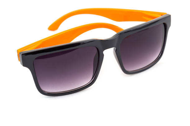 istock Black sunglasses with orange leg isolated 1061204720