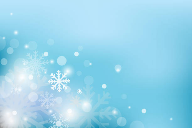 istock Chritmas holiday celebration theme colorful gredient abstract background with snow flake winter season. 1061220030