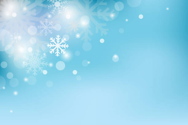 istock Chritmas holiday celebration theme colorful gredient abstract background with snow flake winter season. 1061220038