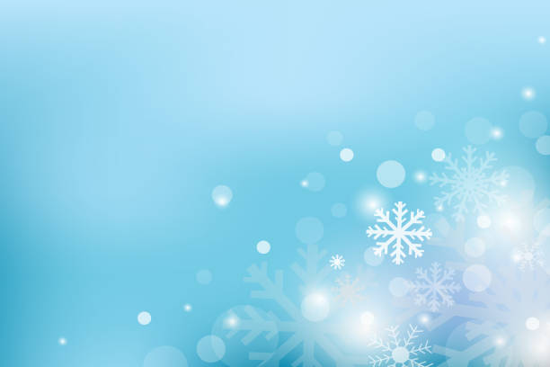 istock Chritmas holiday celebration theme colorful gredient abstract background with snow flake winter season. 1061220046