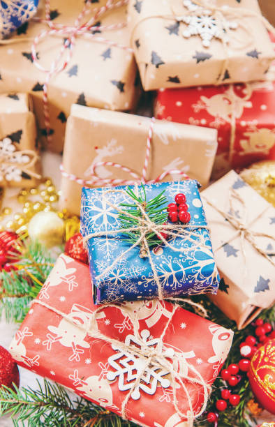 istock Christmas background. happy New Year. Selective focus 1061223980