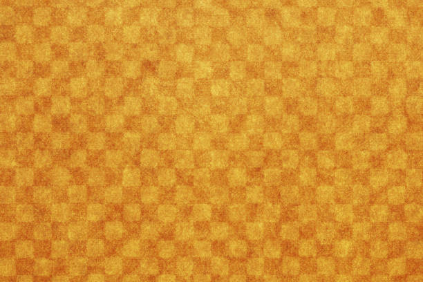 istock Japanese new year orange checkered pattern paper texture background 1061224466