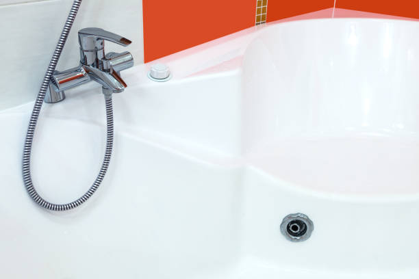istock beautiful big bath in new bathroom 1061233424