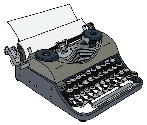 The Vintage Portable Typewriter Stock Illustration - Download Image Now -  Old, Typewriter, Author - iStock