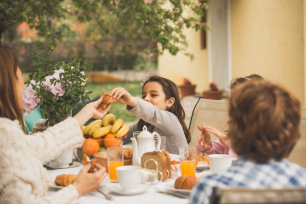 istock Family enjoying breakfast 1061236254