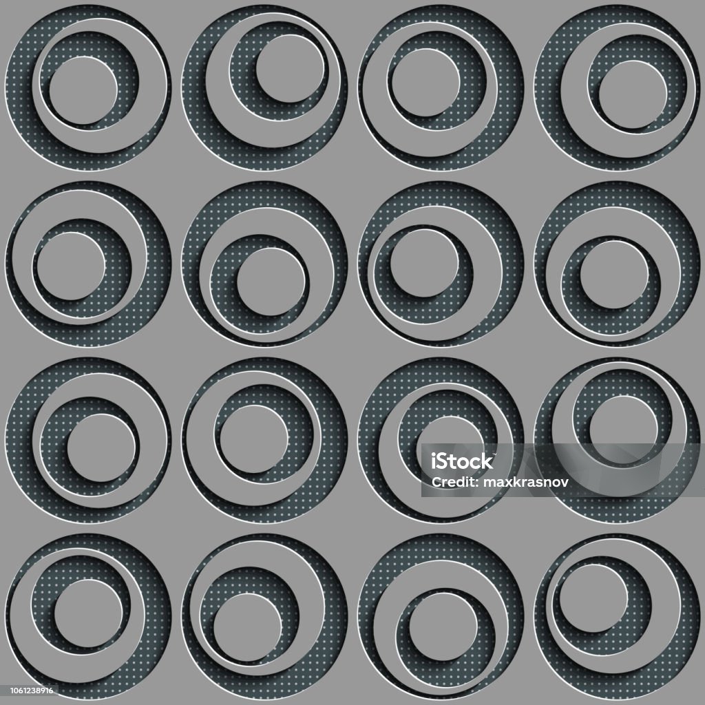 Seamless Circle Pattern Stock Illustration - Download Image Now ...
