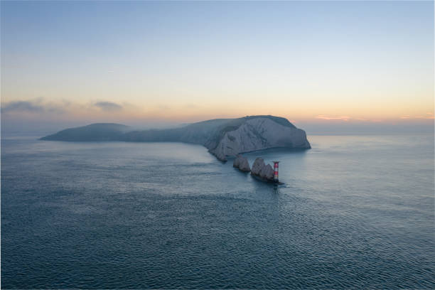 The needles Isle of Wight calm sea