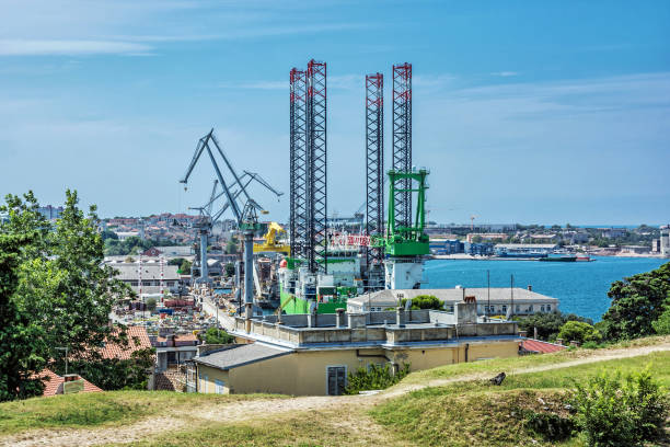 istock Cargo port in Pula, Istria, Croatia 1061259198