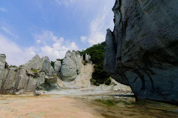 istock Japanese Rugged Holy Rocks (Aomori - Hotokegaura) 1061263778