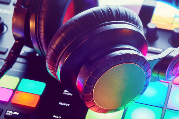 istock DJ headphones on a music pad 1061264160